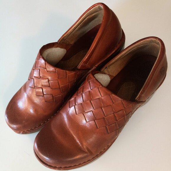 Ariat Women's Leather Logo Clog GUC 9B - Picture 4 of 6